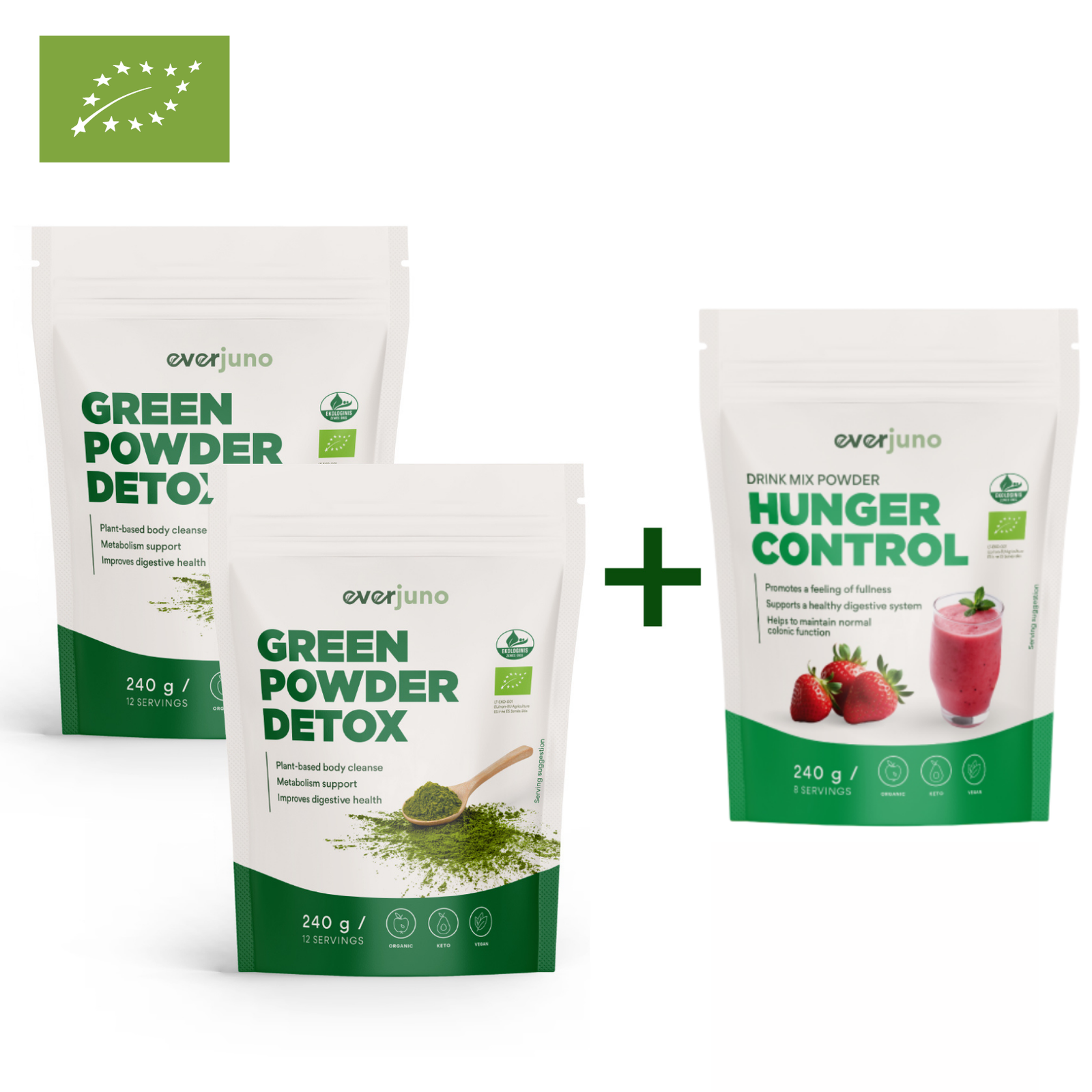 Produktai su nuolaida (11) Tėčio dienos pasiūlymas: 2x Žaliasis Mišinys DETOX + Mišinys APETITO KONTROLĖ - Image 1
